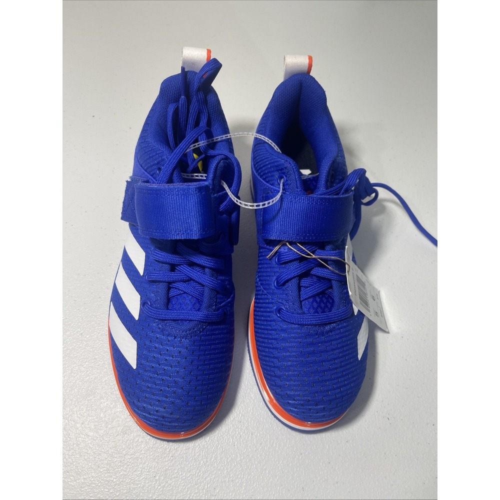 Adidas Powerlift 5 Weightlift Gym Sport Shoes Blue Men's 5 Women's 6 New